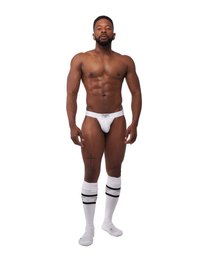 Lot de 3 Jockstraps Mister B TORONTO Blanc-Noir-Rouge  Couleur principale:Noir Couleur secondaire:Rouge