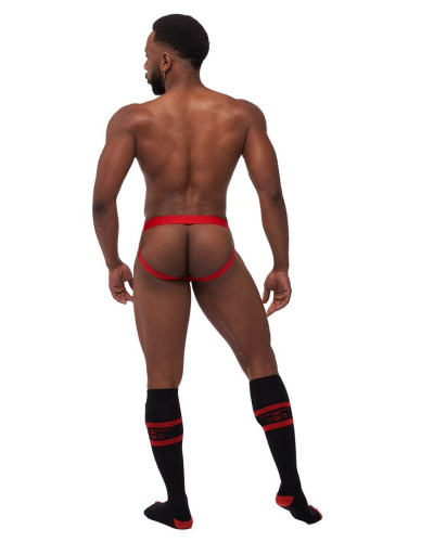 Lot de 3 Jockstraps Mister B TORONTO Blanc-Noir-Rouge  Couleur principale:Noir Couleur secondaire:Rouge