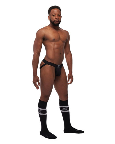 Lot de 3 Jockstraps Mister B TORONTO Blanc-Noir-Rouge  Couleur principale:Noir Couleur secondaire:Rouge