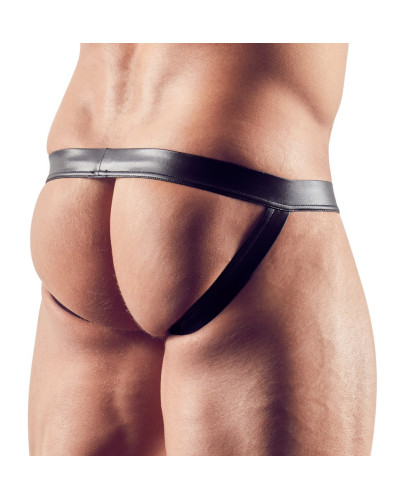 Jockstrap MUNIX Imitation Vinyle Noir  Couleur principale:Noir