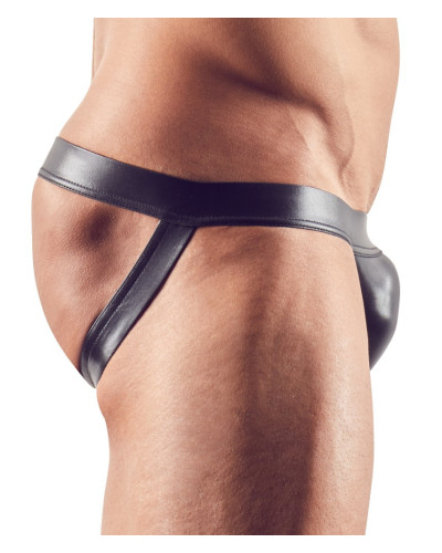 Jockstrap MUNIX Imitation Vinyle Noir  Couleur principale:Noir