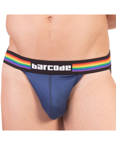 Jockstrap Barcode PRIDE Marine  Couleur principale:Bleu