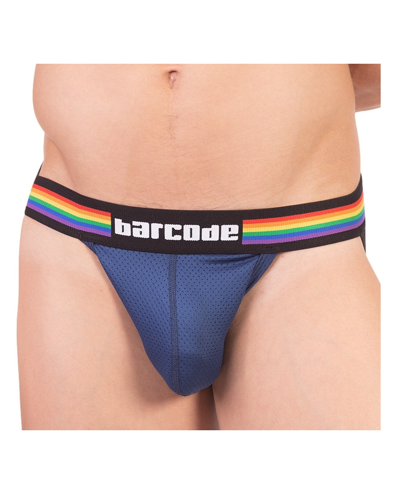 Jockstrap Barcode PRIDE Marine  Couleur principale:Bleu