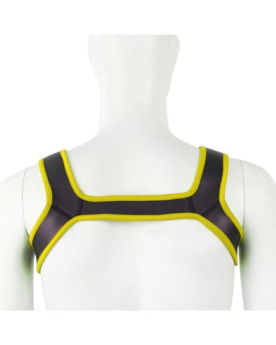 Harnais néoprène SHOULD WIDE Noir-Jaune  Couleur principale:Noir Couleur secondaire:Jaune