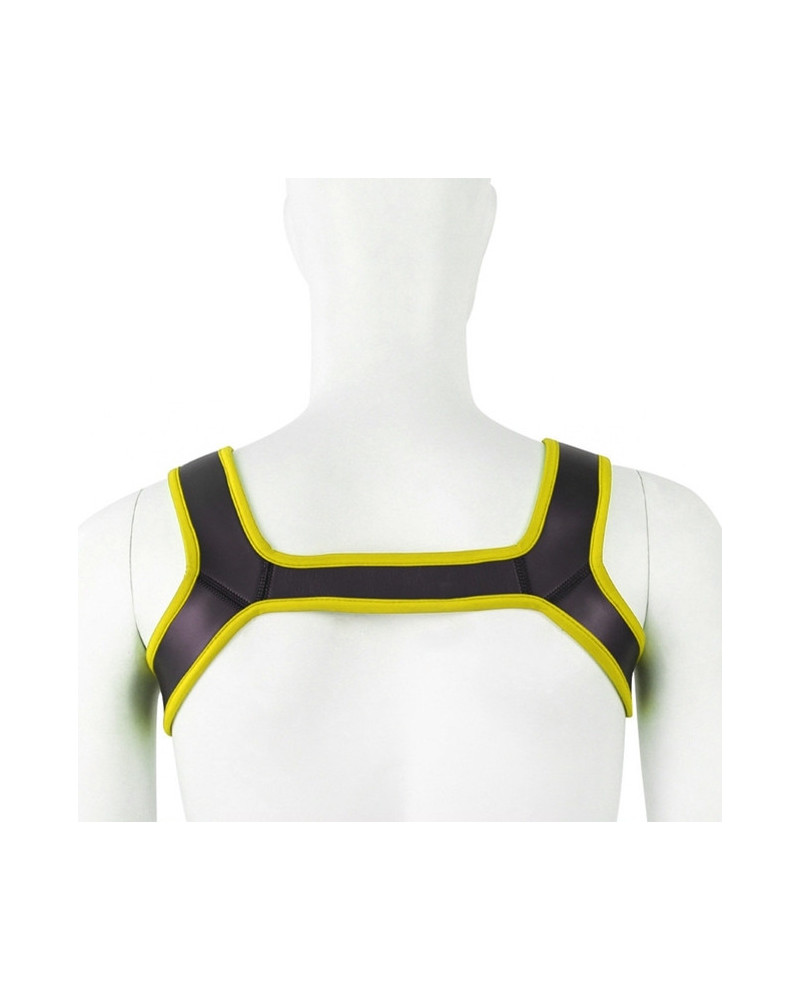 Harnais néoprène SHOULD WIDE Noir-Jaune  Couleur principale:Noir Couleur secondaire:Jaune
