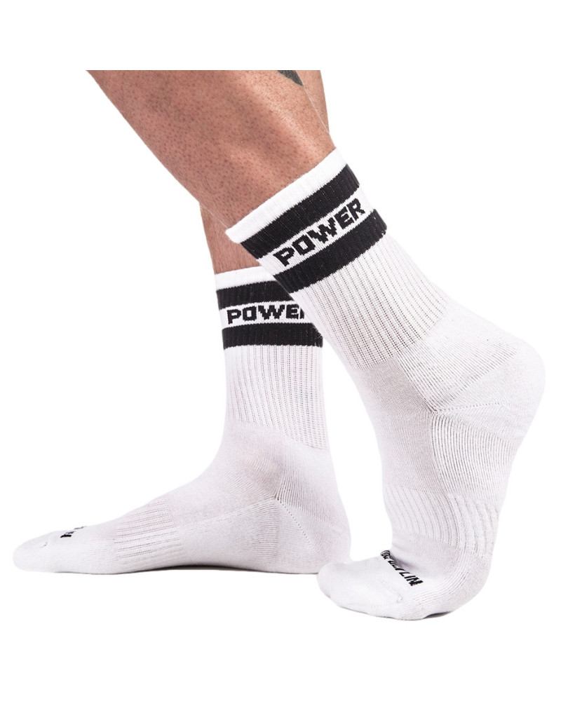 Chaussettes FETISH SOCKS Power  Couleur principale:Blanc