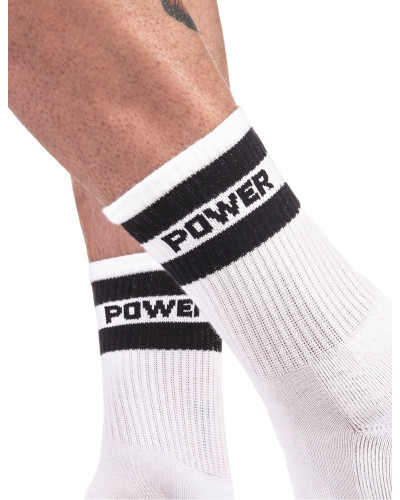 Chaussettes FETISH SOCKS Power  Couleur principale:Blanc