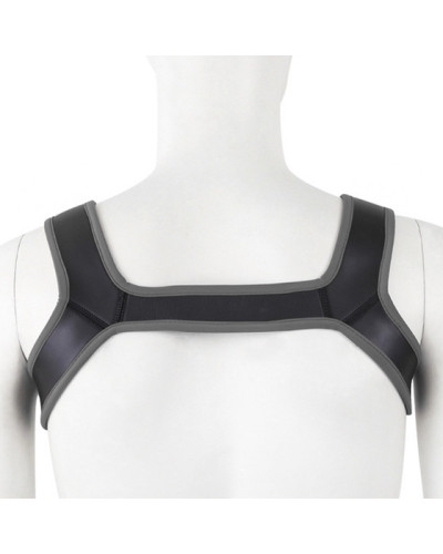 Harnais en néoprène SHOULD WIDE Noir-Gris  Couleur principale:Noir Couleur secondaire:Gris