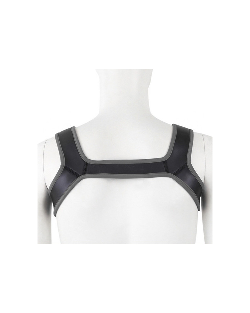 Harnais en néoprène SHOULD WIDE Noir-Gris  Couleur principale:Noir Couleur secondaire:Gris