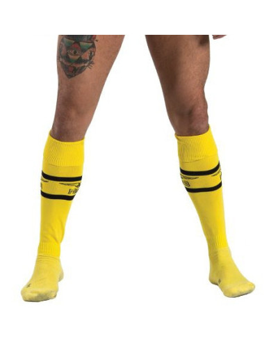 Chaussettes hautes URBAN FOOTBALL SOCKS Jaune-Noir  Couleur principale:Jaune Couleur secondaire:Noir