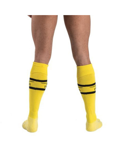 Chaussettes hautes URBAN FOOTBALL SOCKS Jaune-Noir  Couleur principale:Jaune Couleur secondaire:Noir