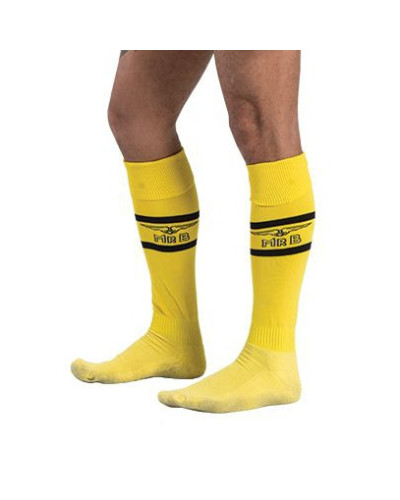 Chaussettes hautes URBAN FOOTBALL SOCKS Jaune-Noir  Couleur principale:Jaune Couleur secondaire:Noir