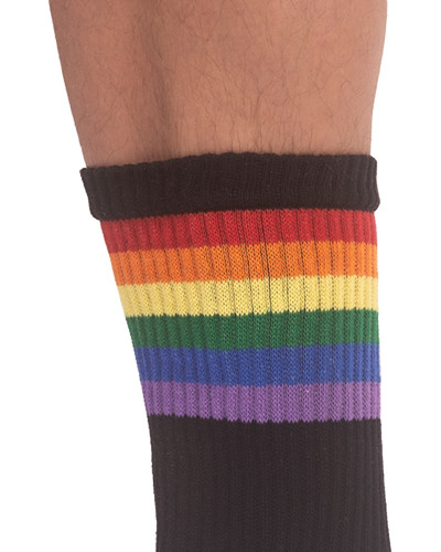 Chaussettes noires PRIDE GYM Rainbow  Couleur principale:Noir
