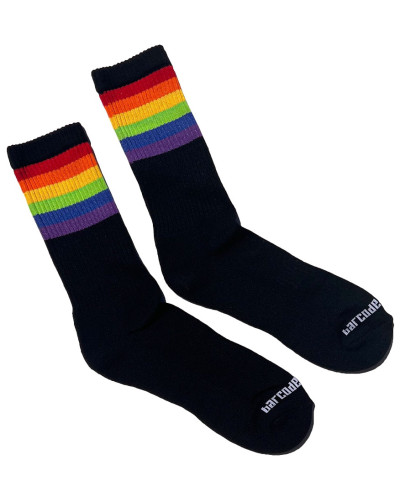 Chaussettes noires PRIDE GYM Rainbow  Couleur principale:Noir