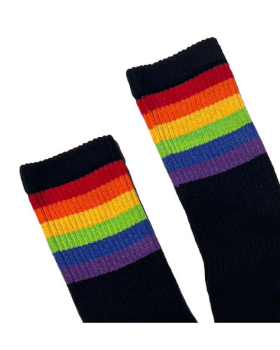 Chaussettes noires PRIDE GYM Rainbow  Couleur principale:Noir