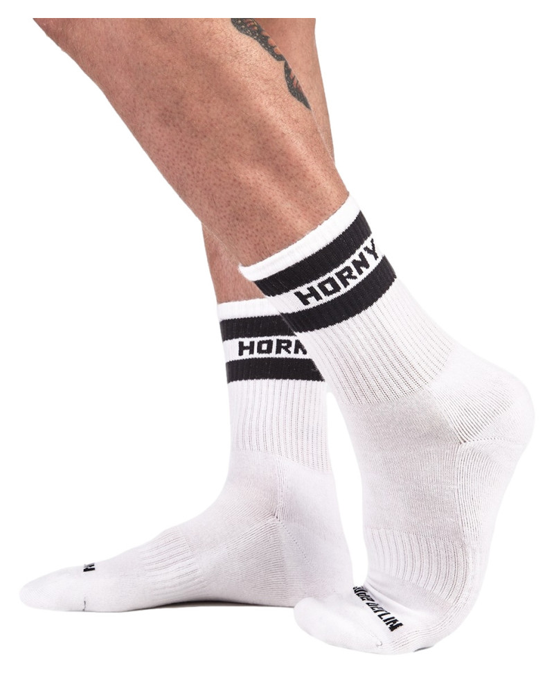 Chaussettes HORNY Fetish Half Socks  Couleur principale:Blanc