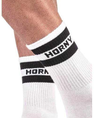 Chaussettes HORNY Fetish Half Socks  Couleur principale:Blanc