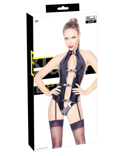 Body Porte-Jarretelles VINYL BODY Noir  Couleur principale:Noir