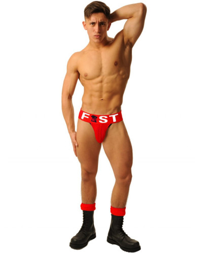 Jockstrap Fist Logo Rouge  Couleur principale:Rouge