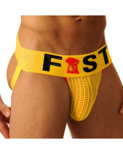 Jockstrap Fist Logo Jaune  Couleur principale:Jaune