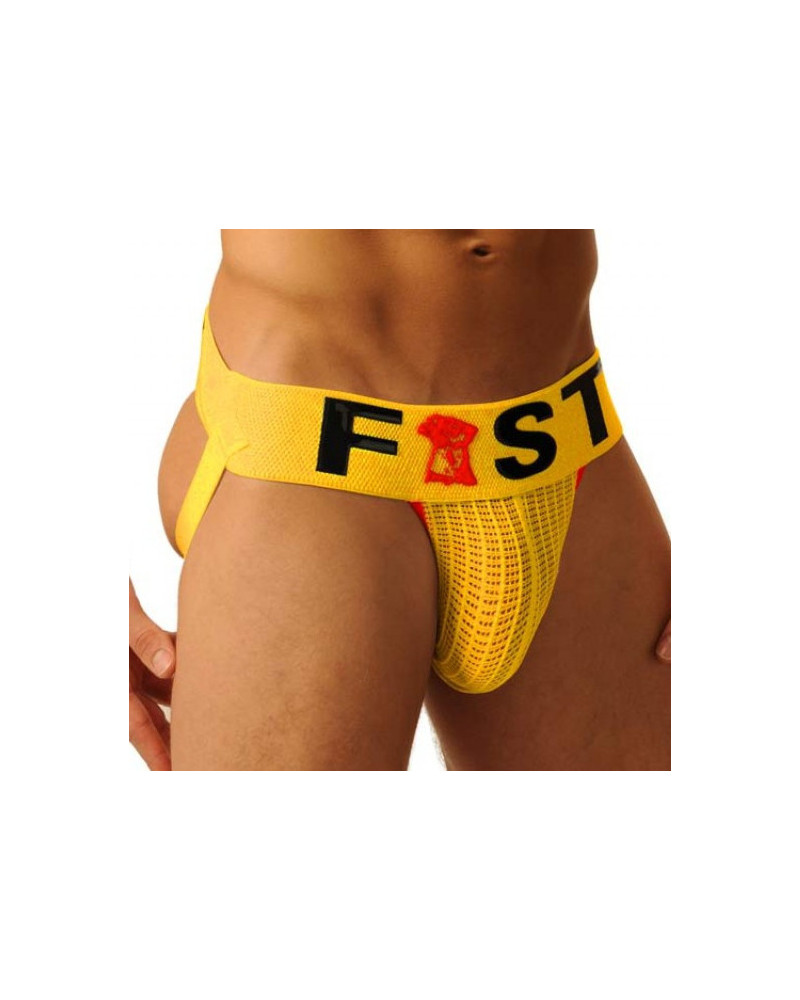 Jockstrap Fist Logo Jaune  Couleur principale:Jaune