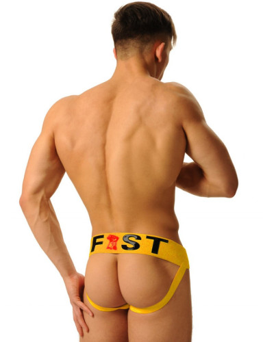 Jockstrap Fist Logo Jaune  Couleur principale:Jaune