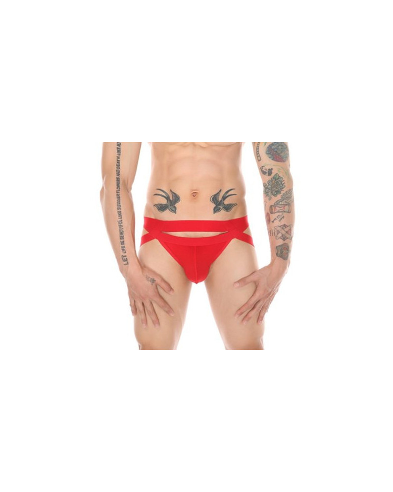 Jockstrap Mario Rouge  Couleur principale:Rouge