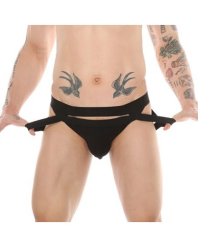 Jockstrap Mario Noir  Couleur principale:Noir