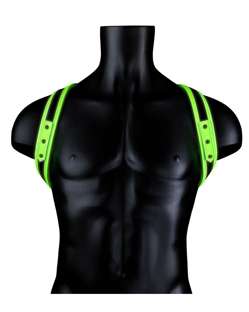 Harnais phosphorescent Sling Glow Noir-Vert Néon  Couleur principale:Noir Couleur secondaire:Vert