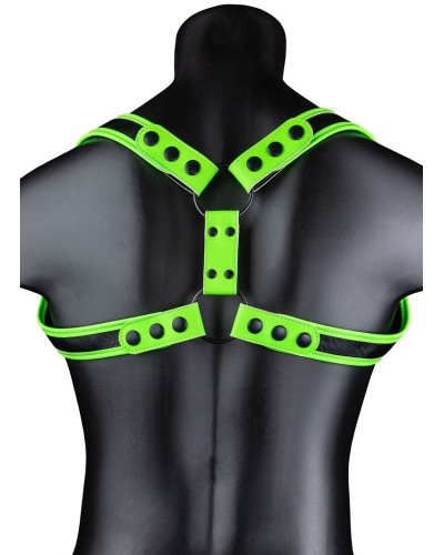 Harnais phosphorescent Sling Glow Noir-Vert Néon  Couleur principale:Noir Couleur secondaire:Vert