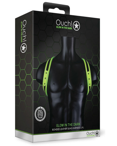 Harnais phosphorescent Sling Glow Noir-Vert Néon  Couleur principale:Noir Couleur secondaire:Vert
