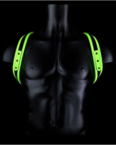 Harnais phosphorescent Sling Glow Noir-Vert Néon  Couleur principale:Noir Couleur secondaire:Vert