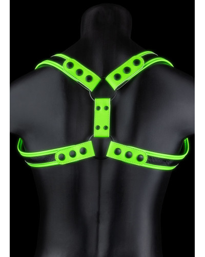 Harnais phosphorescent Sling Glow Noir-Vert Néon  Couleur principale:Noir Couleur secondaire:Vert