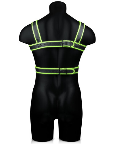Harnais phosphorescent Glow Body Noir  Couleur principale:Noir