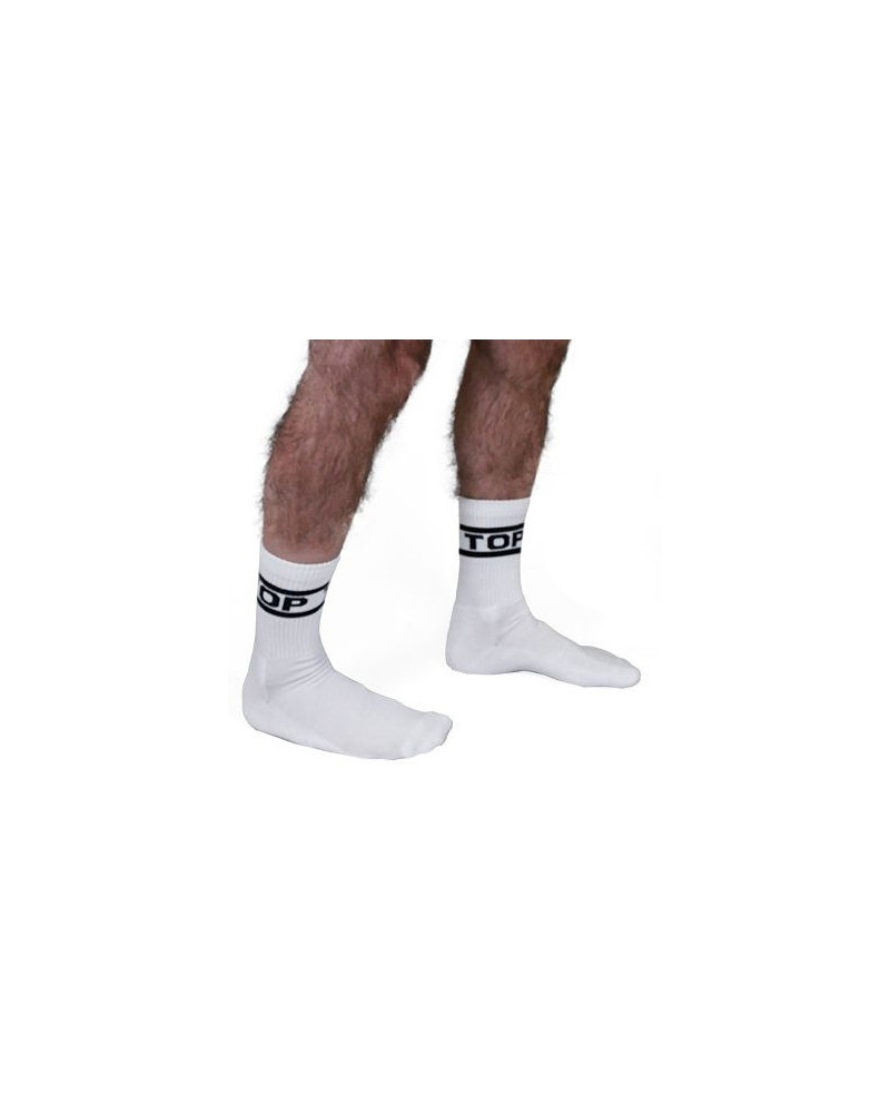 Chaussettes blanches TOP x2 Paires  Couleur principale:Blanc