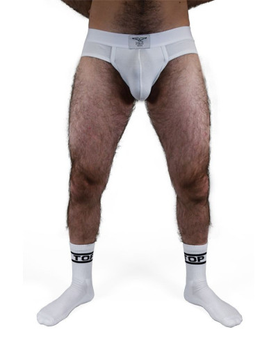 Chaussettes blanches TOP x2 Paires  Couleur principale:Blanc