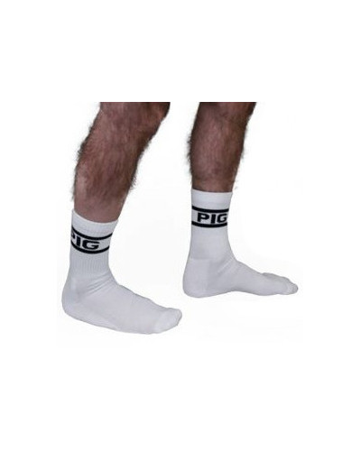 Chaussettes blanches PIG x 2 Paires  Couleur principale:Blanc
