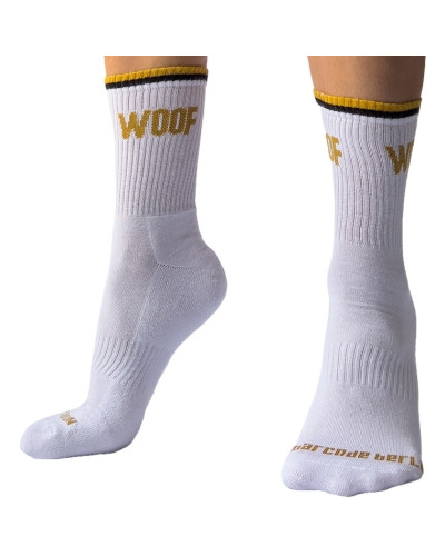 Chaussettes blanches Woof Barcode  Couleur principale:Blanc