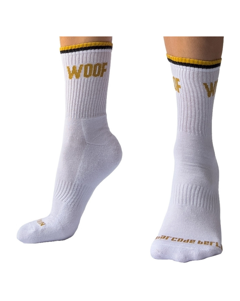 Chaussettes blanches Woof Barcode  Couleur principale:Blanc