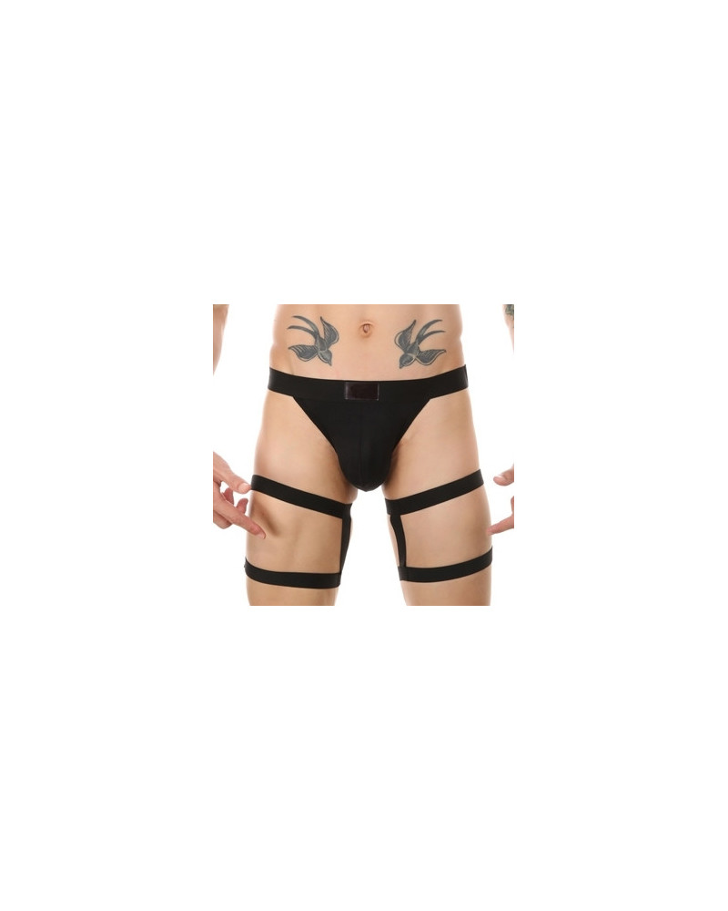 String avec bandes élastiques Clelio Noir  Couleur principale:Noir