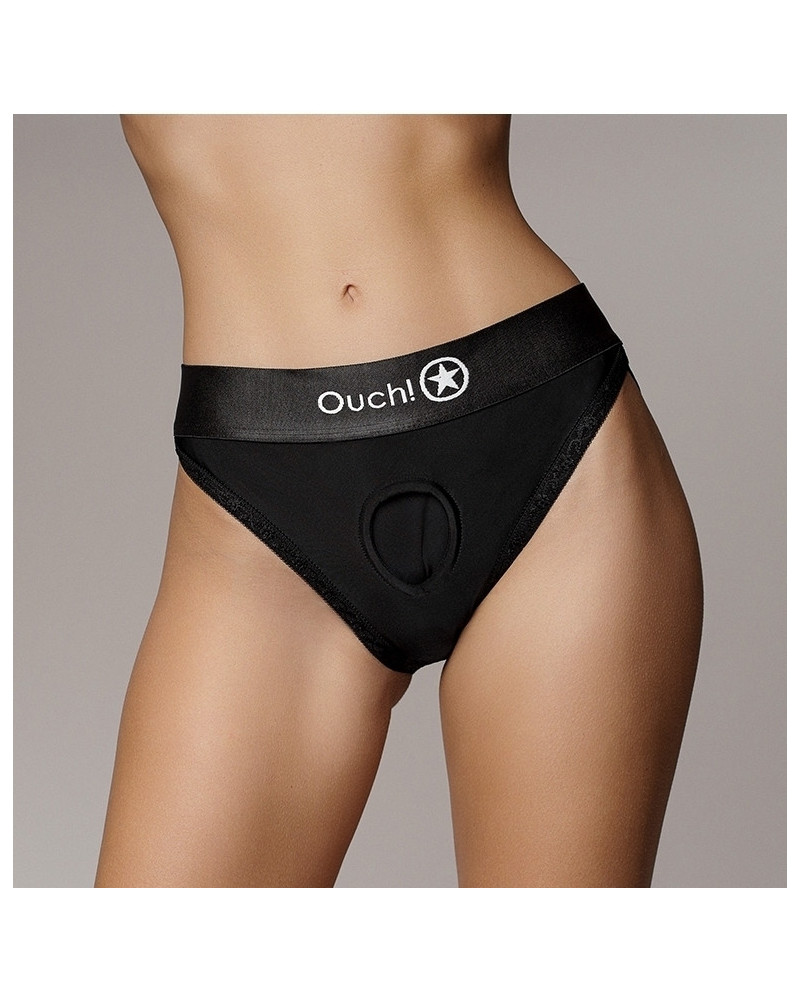 Culotte vibrante Strap-On Hipster Noire  Couleur principale:Noir