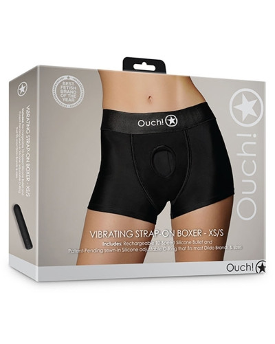 Boxer vibrant STRAP-ON BOXER Noir  Couleur principale:Noir