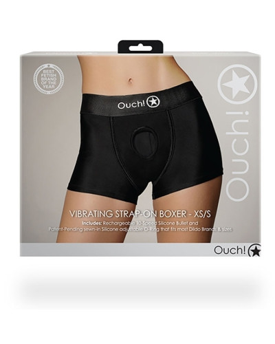 Boxer vibrant STRAP-ON BOXER Noir  Couleur principale:Noir