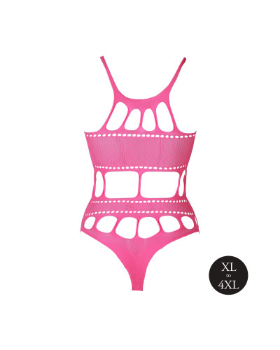 Body à encolure grecque Rose Fluo  Couleur principale:Rose
