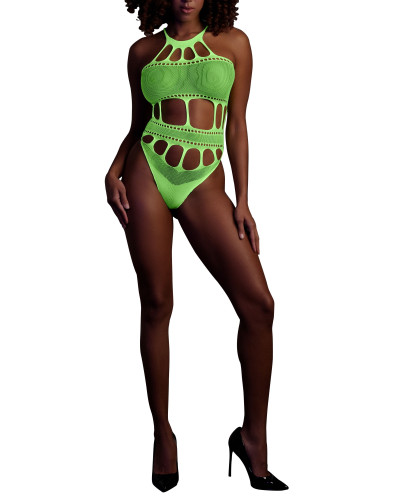 Body à encolure grecque Vert Fluo  Couleur principale:Vert