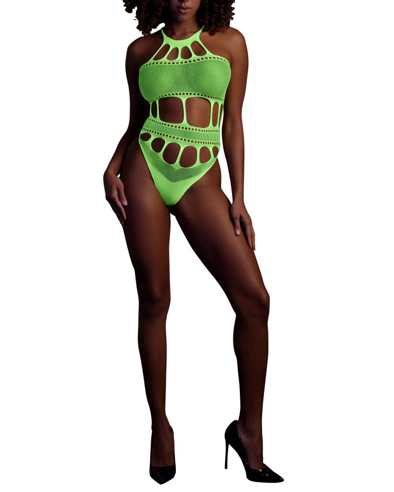 Body à encolure grecque Vert Fluo  Couleur principale:Vert