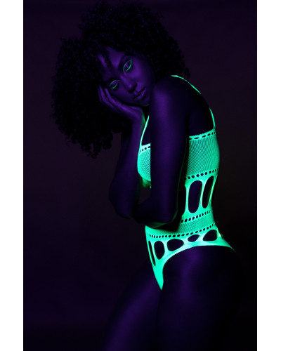 Body à encolure grecque Vert Fluo  Couleur principale:Vert