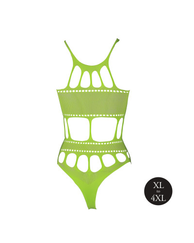 Body à encolure grecque Vert Fluo  Couleur principale:Vert