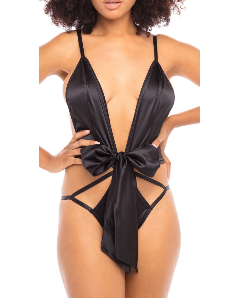 Body Satin Ambra Noir  Couleur principale:Noir