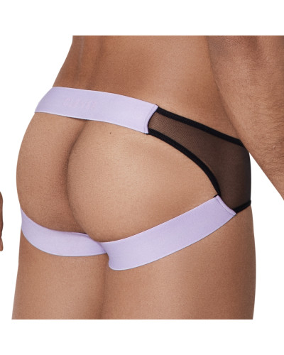 Jockstrap transparent Hunch Noir-Violet  Couleur principale:Noir Couleur secondaire:Violet